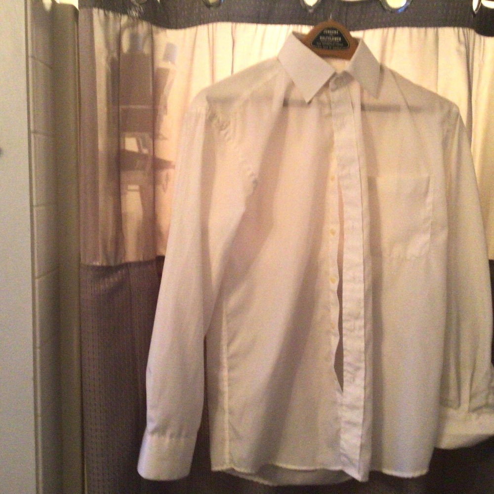 Claudio Nucci Men’s white button down dress shirt size small